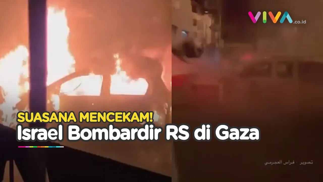 DETIK-DETIK Hujan Rudal Israel di Rumah Sakit di Gaza