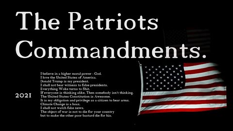 Patriots Commandments