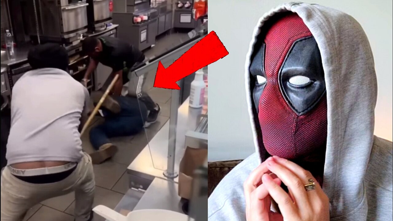 7-Eleven employees beat the shit out of robber | DARTHXL