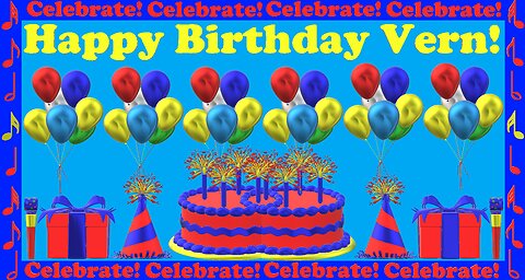 Happy Birthday 3D - Happy Birthday Vern - Happy Birthday To You - Happy Birthday Song