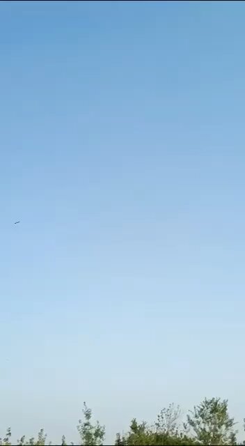 Russian cruises missile in flight over Ukraine today