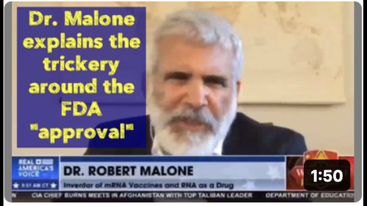 Dr. Malone explains the trickery around the FDA "approval"