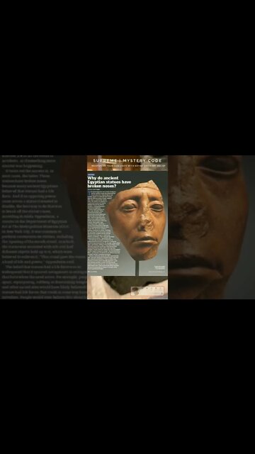 Why do so many Egyptian statues have broken noses?