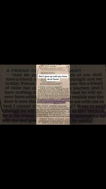 Don’t give up, seek and you will find