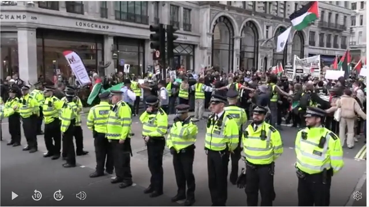 Palestine the whole of the March London 14 Oct 2023