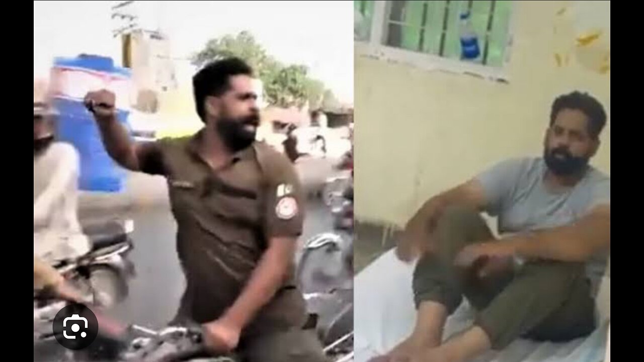 A policeman got slapped by a civilian 😂in a funny way😂