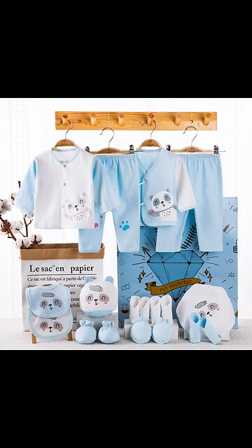 18piece/lot Newborn Baby Clothes For Girls Boys Sets 100% Cotton