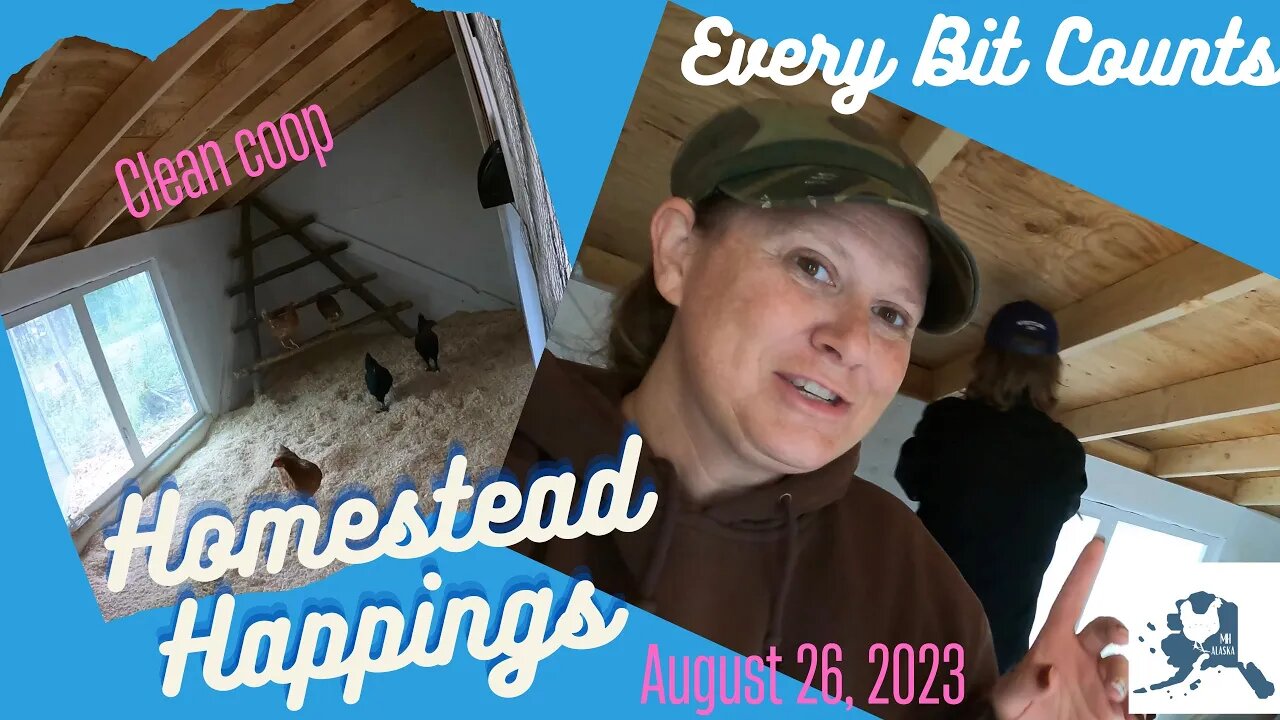 #everybitcountschallenge August 26 2022 | Alaskan homestead clean and preps.