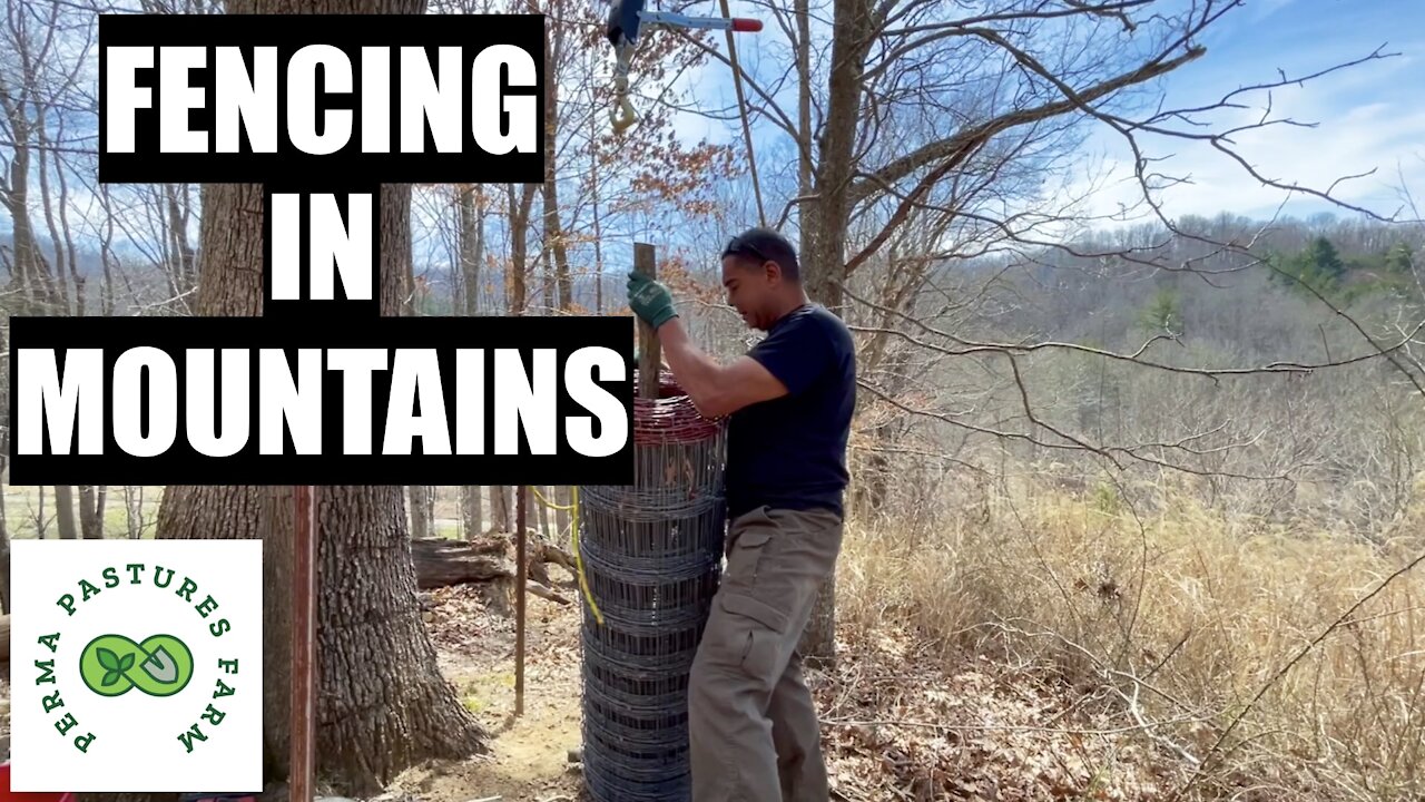 Running Fence Through The Mountains WITHOUT Machinery
