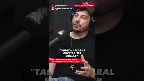 DANILO GENTILI SOBRE TABATA AMARAL #shorts #danilogentilli #danilogentili #tabataamaral