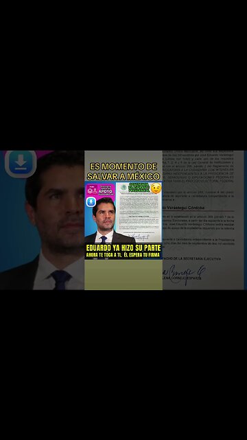 😇 EDUARDO YA HIZO SU PARTE, AHORA TE TOCA A TI, ÉL ESPERA TU FIRMA. DESCARGA LA APLICACIÓN DEL INE