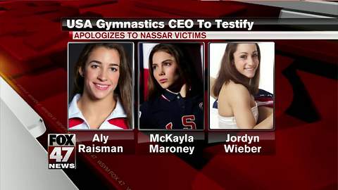 USA Gymnastics CEO testifying Wednesday