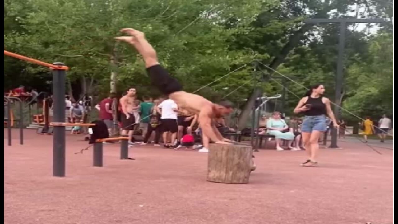 Insane handstand competition needs to be in the Olympics