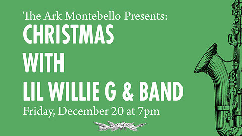 A Swingin' Christmas with Lil Willie G Live @ The Ark Montebello!