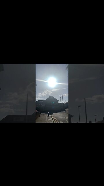 Beautiful and powerful sun in London -majestic