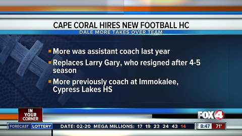 New head football coach at Cape Coral High School