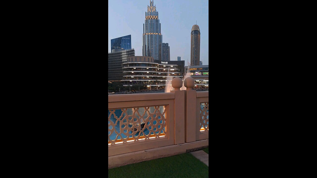 Water dancing dubai mall fountains 2024 new video