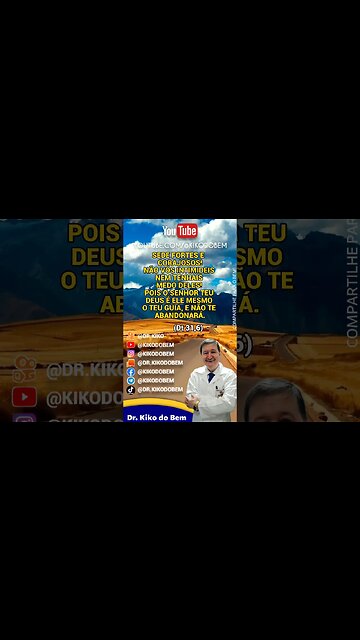 DT 31:6 #biblia Sagrada Inscreva-se neste #canal p/ que este #trabalho possa #continuar diariamente