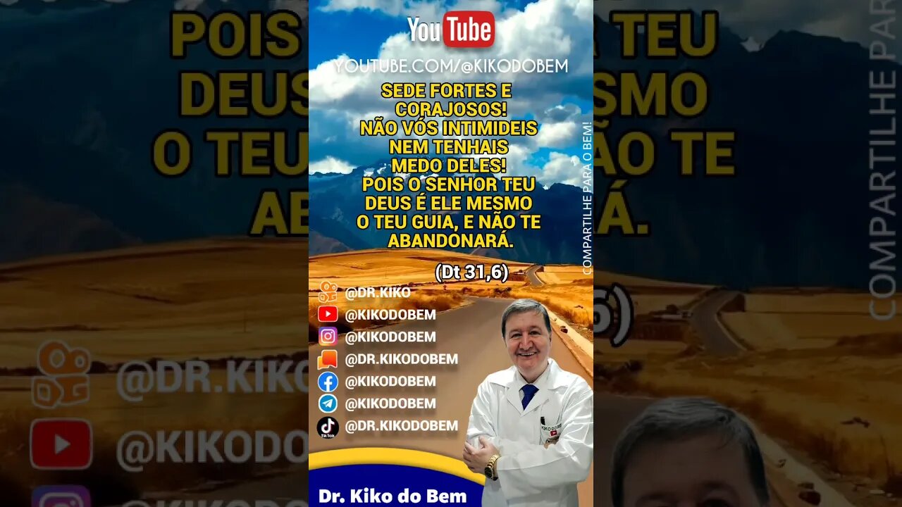 DT 31:6 #biblia Sagrada Inscreva-se neste #canal p/ que este #trabalho possa #continuar diariamente