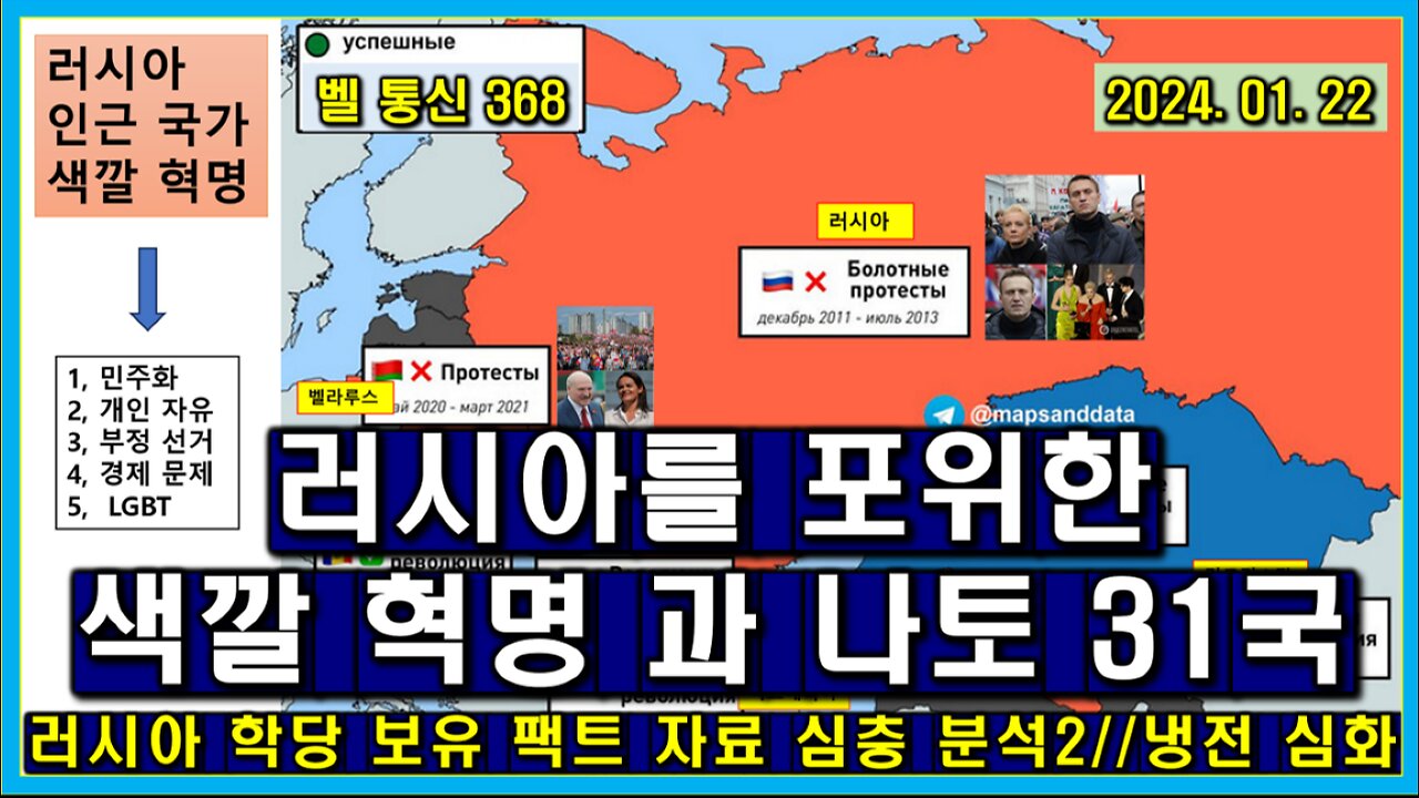 벨 통신 368, 러시아를 포위한 색깔 혁명 과 나토 31국 // 러시아 학당 보유 팩트 자료 심층 분석 2 // 냉전 심화