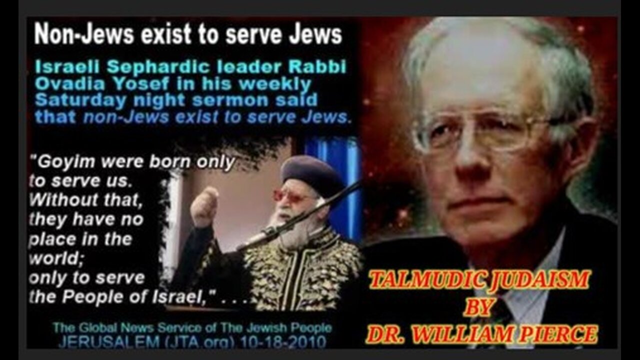 Satanic Jewish Talmud Exposed By Dr. William Luther Pierce (Children of the Devil!)