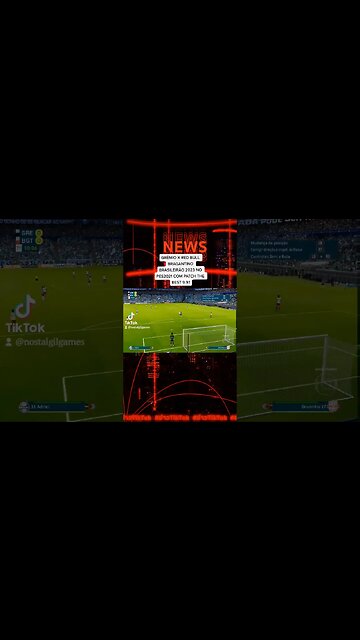 GRÊMIO X RED BULL BRAGANTINO BRASILEIRÃO 2023 NO PES2021 COM PATCH DA THE BEST 9.9.1 #gamingvideos