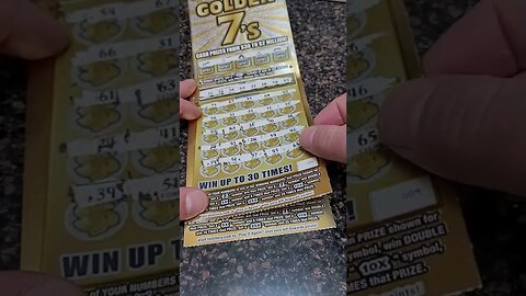 Tennessee Lottery Tickets Golden 7 Scratch Off!