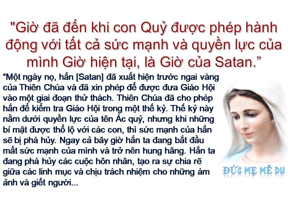 THIÊN CHÚA KHÔNG THỂ CHỊU ĐỰNG ĐIỀU NÀY THÊM NỮA - HÃY SẴN SÀNG CHO SỰ THAY ĐỔI SẮP TỚI.