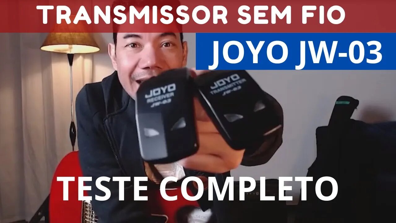 TRANSMISSOR DE GUITARRA SEM FIO | JOYO JW 03 | TESTE COMPLETO PRÁTICO