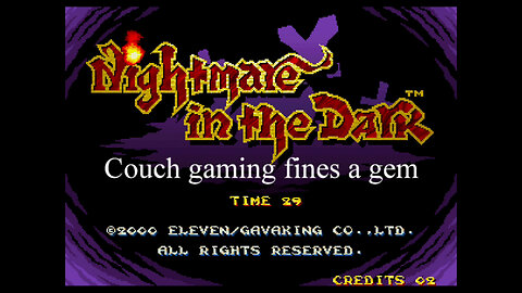 Couch gaming Nightmare in the Dark (Neo-Geo)