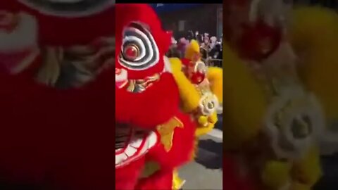 24th annual Lunar New Year 🧧 parade in Chinatown #shorts