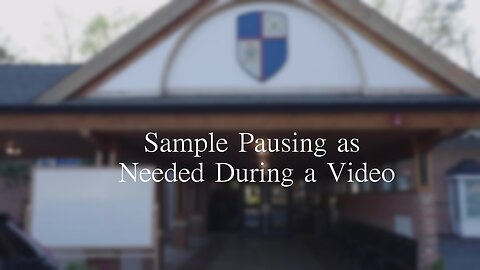 Sample: Pausing as Needed