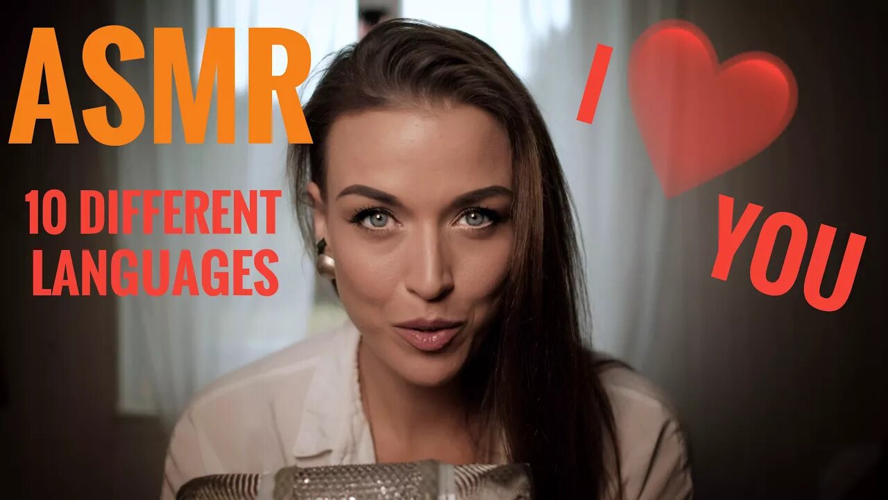 ASMR Gina Carla 💘 Whispering "I LOVE YOU" 10 Different Languages!