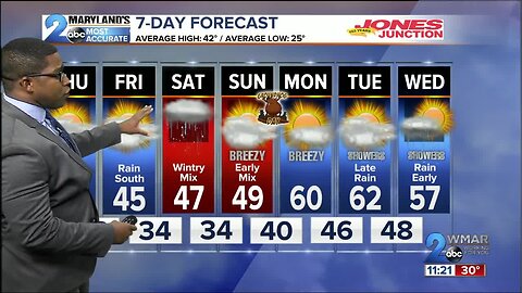 WMAR-2 News Weather at 11