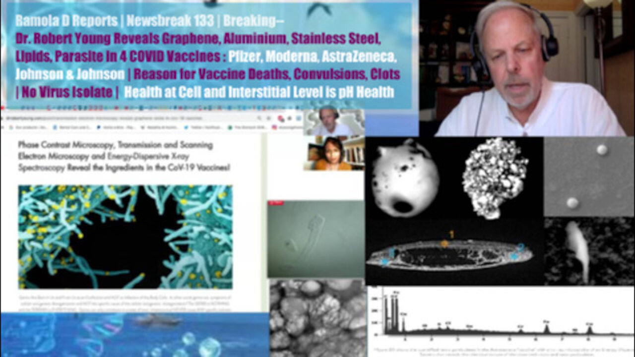 DR. YOUNG REVEALS GRAPHENE, ALUMINIUM, LNP CAPSIDS, PARASITE IN 4 VACCINES