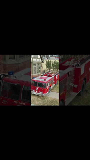 The iconic former Brookside Fire & Police Station just got a new fire truck out front! #kansascity