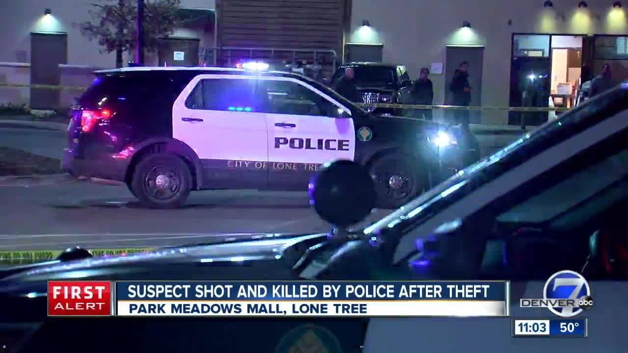 Suspect who died in officer-involved shooting at Park Meadows mall identified by coroner's office