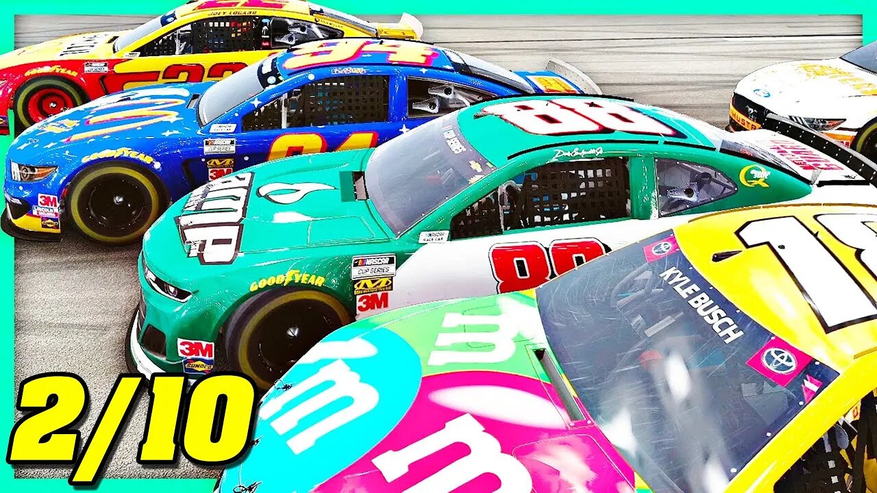 FOUR WIDE FOR THE WIN // NASCAR Heat 5 Legends Mod | Championship Race 2/10