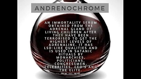 Research 🧐: ADRENOCHROME + Notes 📝 In Description