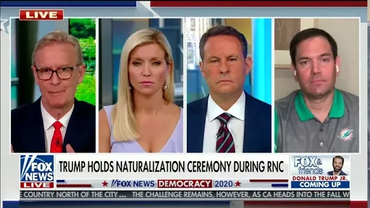 Senator Rubio Joins Fox & Friends to Discuss the Kenosha Riots, RNC 2020, and Aid for Small Business