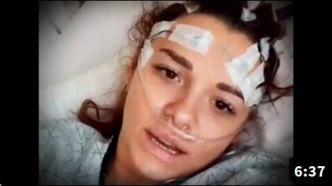 Young Girl Records Video From Hospital Bed After Taking Vaccine