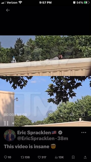 The shooter got recorded as shooting happened