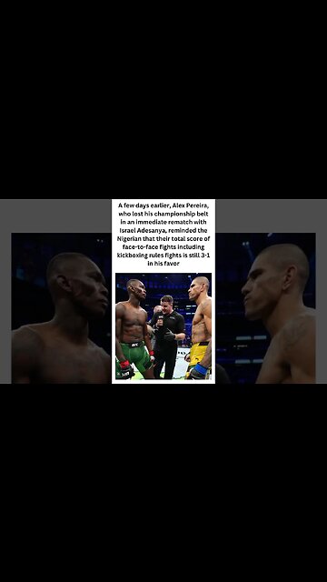 Regarding the upcoming fight, Alex Pereira released a statement. #short