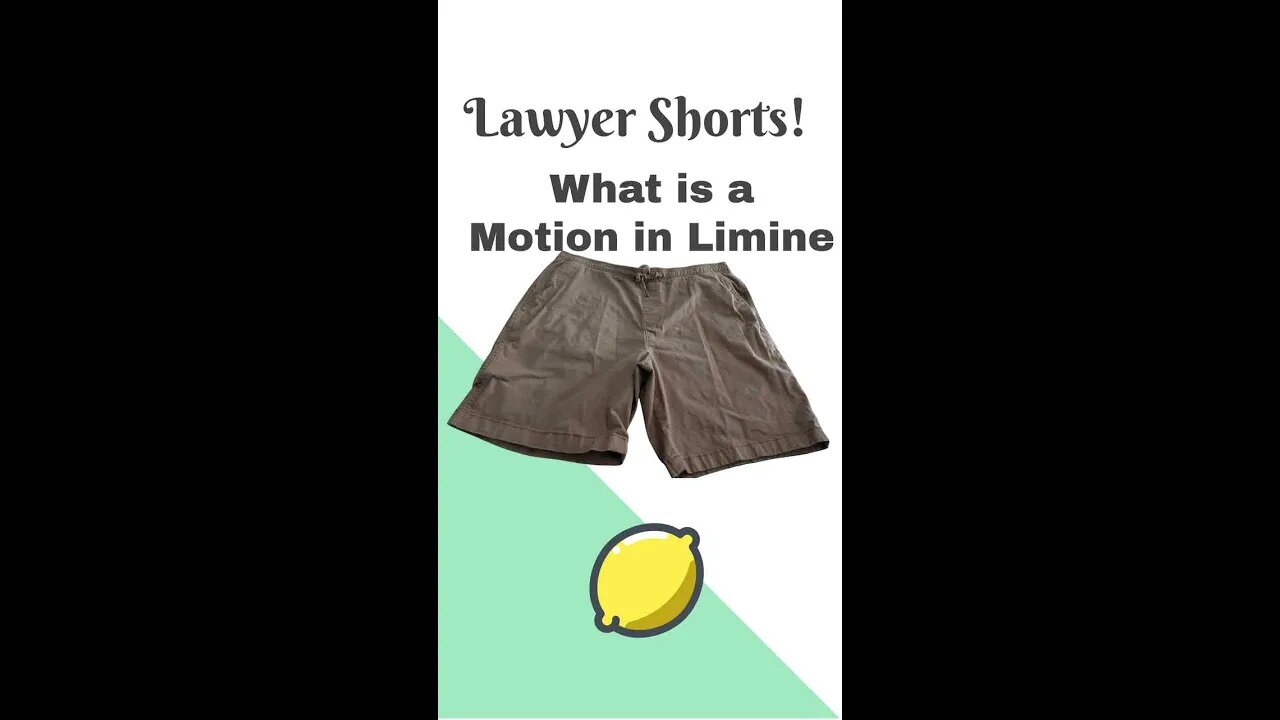 What is a Motion in Limine #shorts