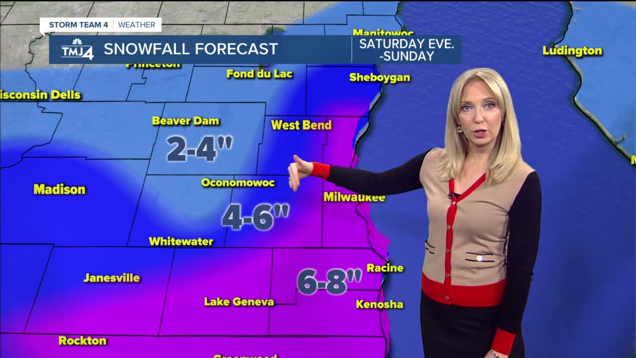 Weekend winter storm expected to bring several inches of snow to SE Wisconsin