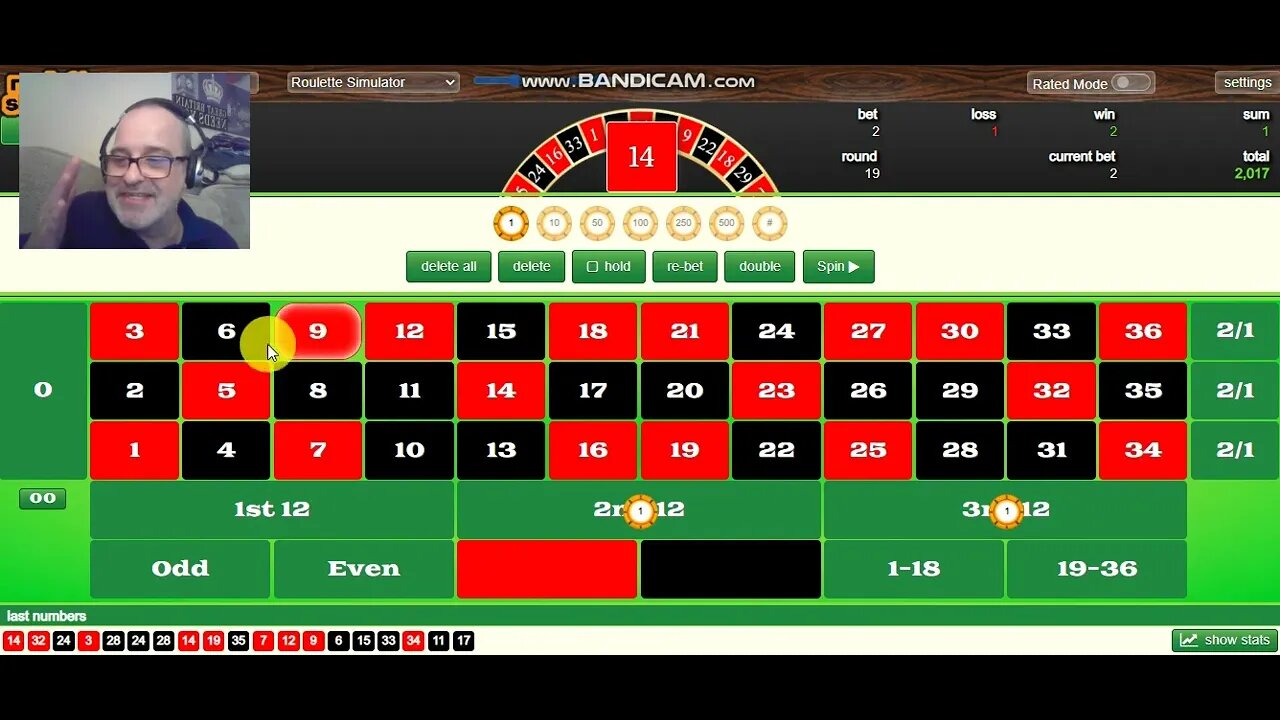 Part 2: Explaining the double number single number roulette strategy I invented in more details ..