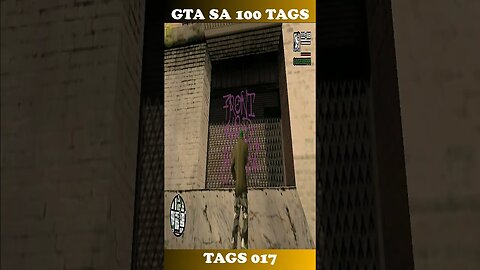 GTA SAN ANDREAS 100 tags TAG 017 #shorts #pc #semedissaum