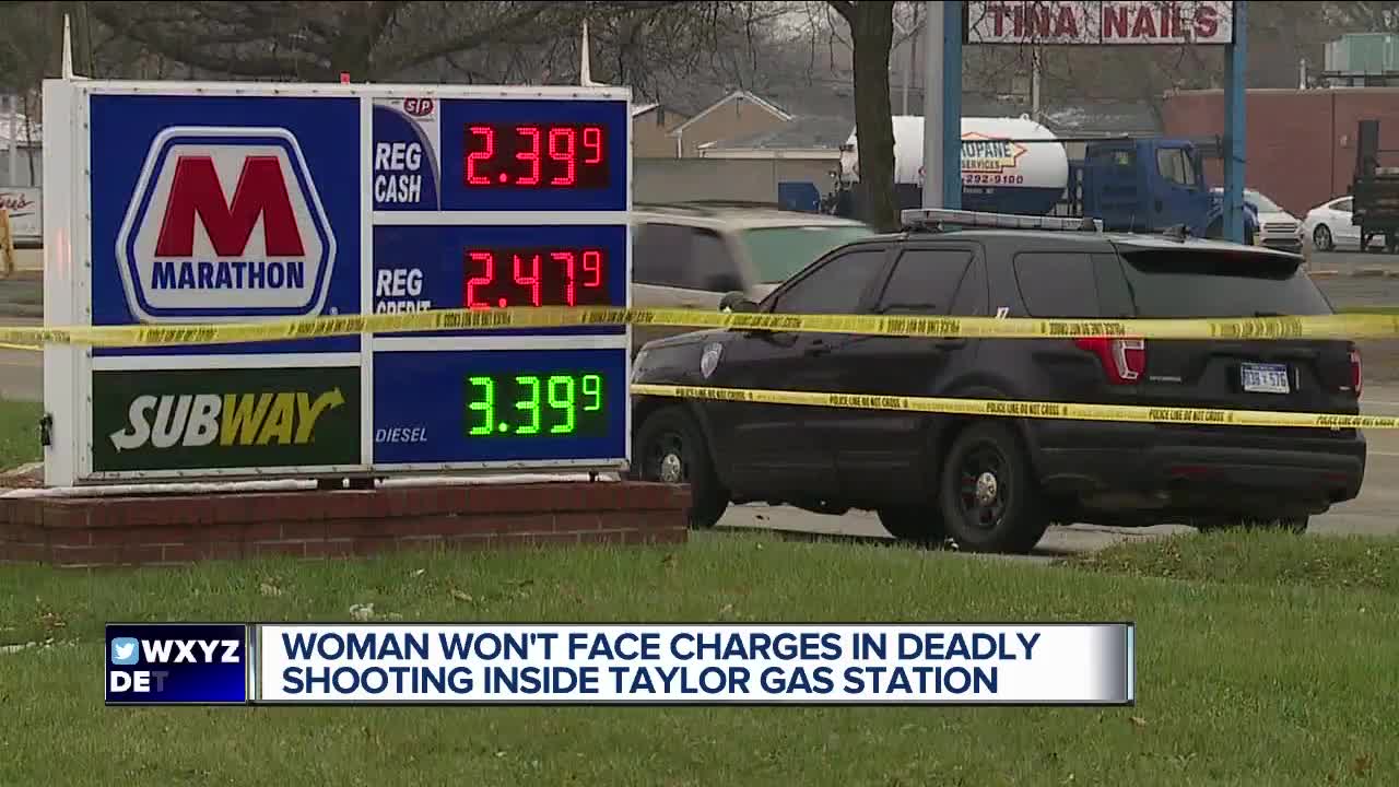 Prosecutor: Woman will not be charged in fatal shooting at Taylor gas station