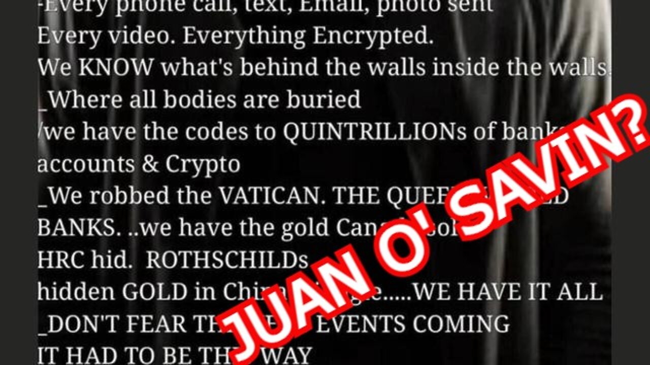 JUAN O SAVIN - QANON GOES MAINSTREAM - MSNBC - DEEPSTATE IN PANIC MODE!