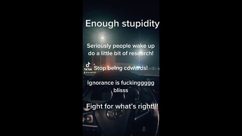 Enough stupidity